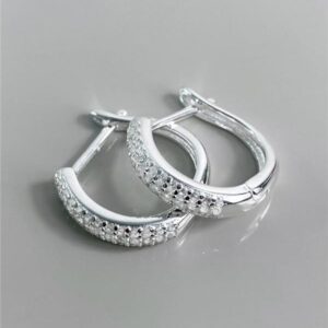BRINCO ARGOLINHA COM ZIRCÔNIA CRISTAL