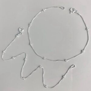 PULSEIRA DE BOLINHA COM EXTENSOR 20CM