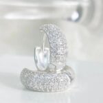 BRINCO ARGOLINHA 3 FILEIRAS CRAVEJADAS