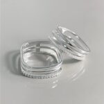 ANEL 3 FIOS LISO E ZIRCÔNIA