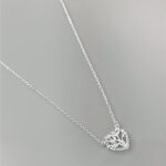 COLAR CORAÇÃO ÁRVORE DA VIDA CRAVEJADO 40CM+5CM EXT