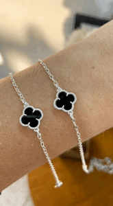 PULSEIRA TREVO FIXO PRETO 18,5CM