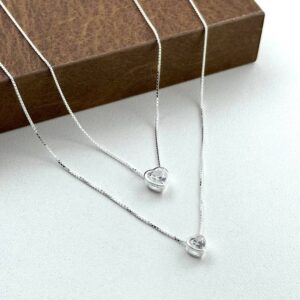 COLAR DUPLO DOIS CORAÇÕES