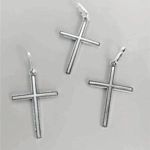 PINGENTE CRUZ LATERAL PONTILHADA