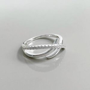 ANEL FILETE LISO E ZN CRISTAL TAMANHO: 23