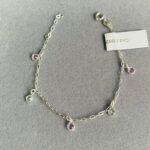 PULSEIRA COM CRISTAIS ROSA E BRANCO