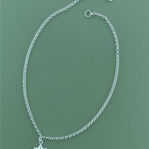 TORNOZELEIRA COM PINGENTE FIXO DE ESTRELA