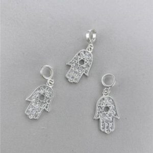 BERLOQUE MÃO DE FÁTIMA COM ESTRELA DE DAVI