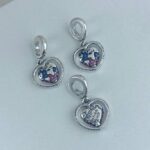 BERLOQUE CORAÇÃO GLOBO GIRATÓRIO