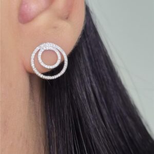 BRINCO DUPLO CÍRCULO COM TEXTURA