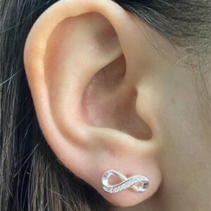 BRINCO INFINITO OM DETALHES EM ZIRCÔNIA