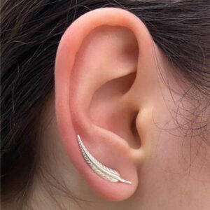 BRINCO EARCUFF PENA 2,4CM