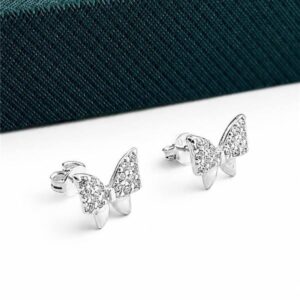 BRINCO BORBOLETA COM ZIRCÔNIA